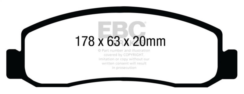 EBC 08-10 Ford F250 (inc Super Duty) 5.4 (2WD) Greenstuff Front Brake Pads - DP61892