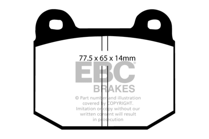 EBC 08+ Lotus 2-Eleven 1.8 Supercharged Greenstuff Front Brake Pads - DP2197/2