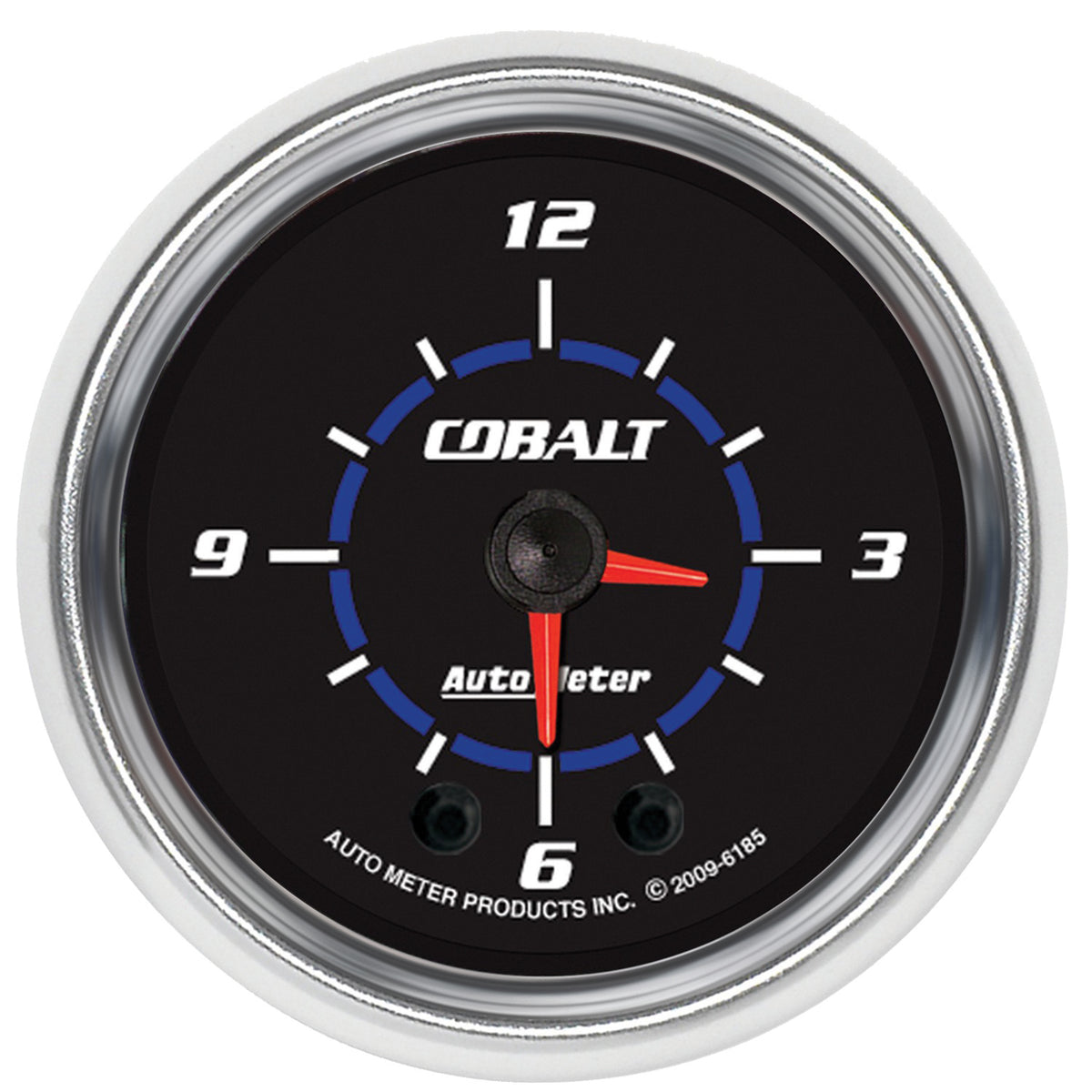 Autometer Cobalt 2-1/16in 12 Hour Analog Clock - 6185