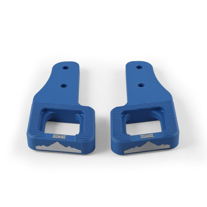 Borne Off-Road 2017+ Ford Raptor / 2009+ Ford F150 Borne Off-Road Billet Tow Hooks - Blue - BNTH-F150-17BL