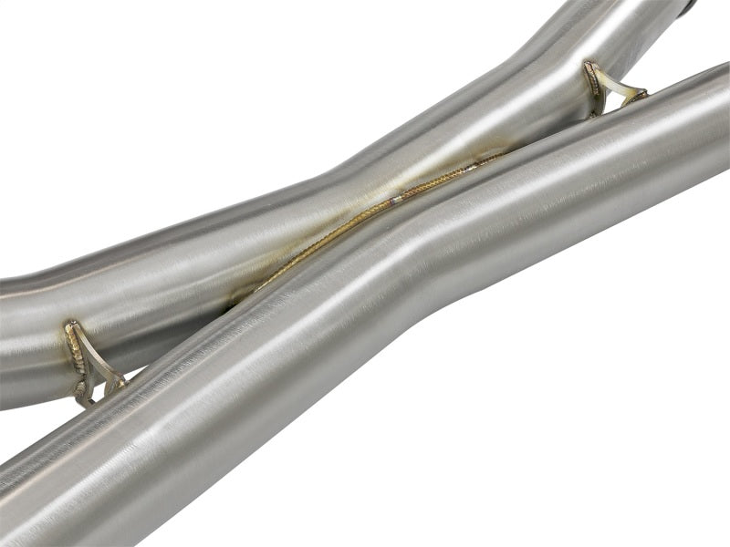 aFe MACHForce XP Exhausts Cat-Back SS 21 BMW M2 Competition L6-3.0L w/Polished Tips - 49-36351-P