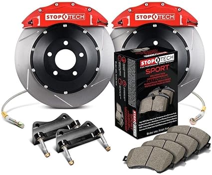 StopTech 95-99 BMW M3 E36 / 98-02 BMW Z3M 332x32 Bi-Slot STR-40 Rear Gen-5 Trophy Big Brake Kit - 83.131.0046.F7