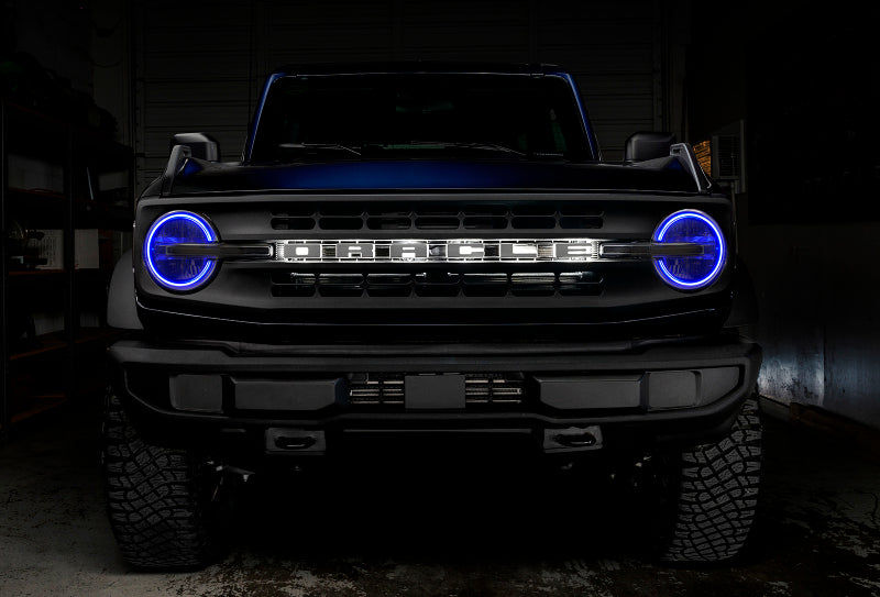 Oracle 2021 Ford Bronco DRL Upgrade w/ Halo Kit - ColorSHIFT w/ BC1 Controller SEE WARRANTY - 1468-335