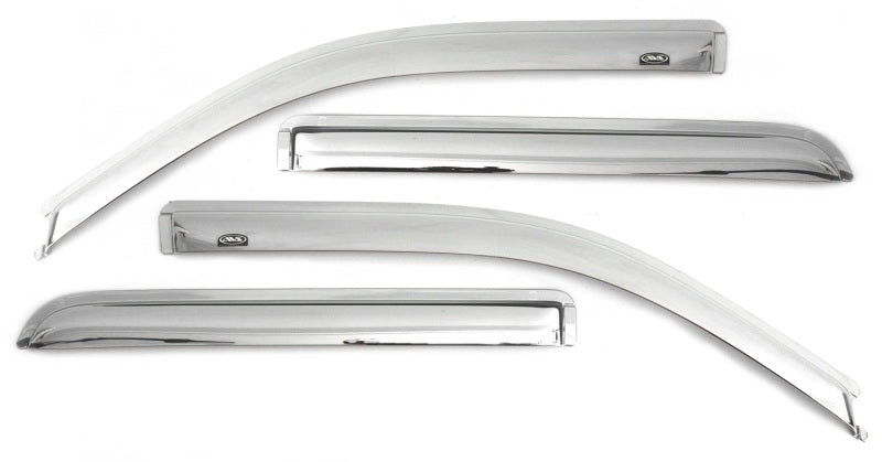 AVS 20-22 Chevrolet Silverado 1500 LTD Ext. Cab/DC F&amp;R Ventvisor Window Deflectors 4pc - Chrome - 684804