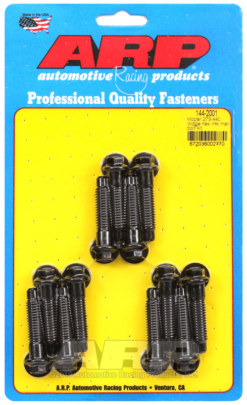 ARP Mopar 273-440 Wedge Hex Intake Manifold Bolt Kit - 144-2001