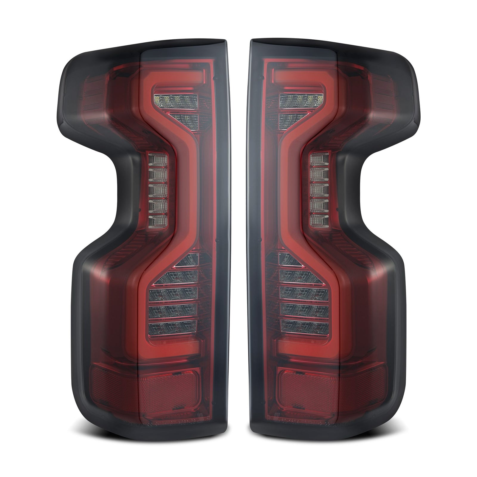 AlphaRex 19-23 Chevrolet Silverado 1500/2500HD/3500HD PRO-Series LED Tail Lights Red Smoke - 620060