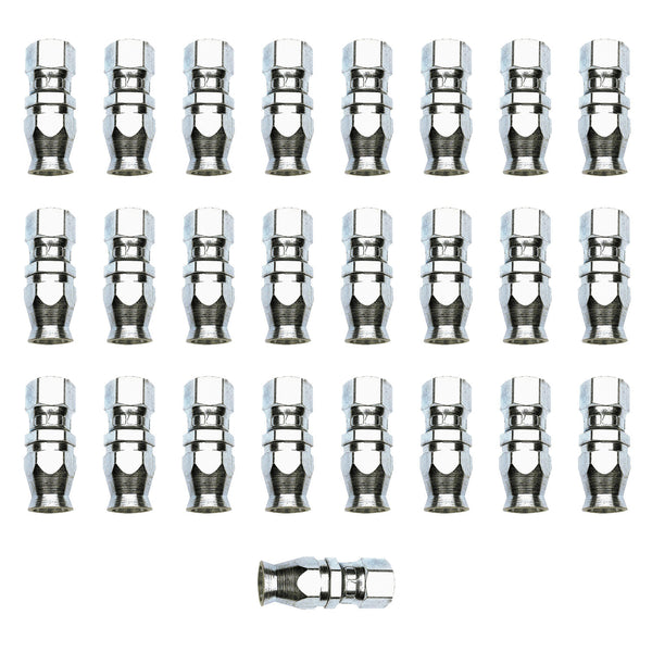 Russell Performance -6 AN Endura Pwerflex Power Steering Straight Hose Ends (25 pcs.) - 620409 - front view