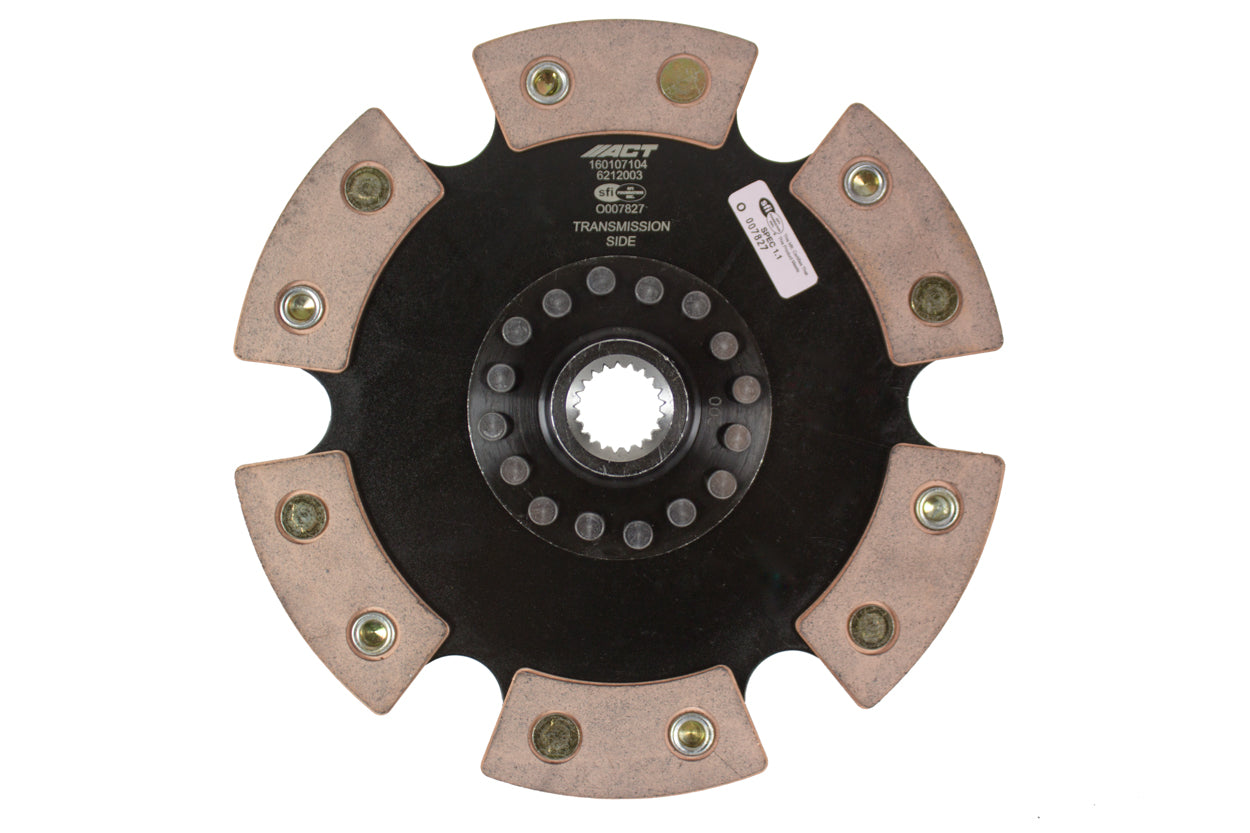 ACT 2007 Lotus Exige 6 Pad Rigid Race Disc - 6212003