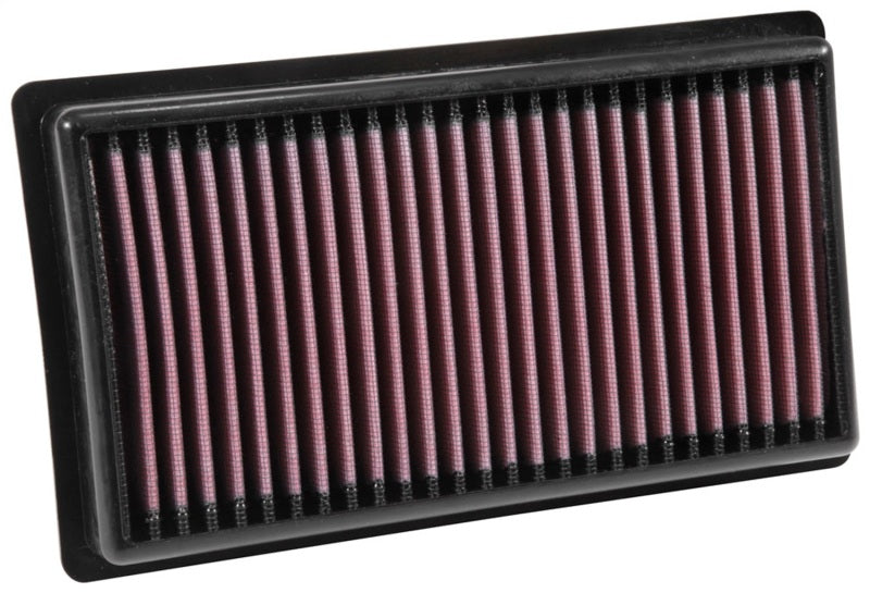 K&N 17-18 Kia Rio IV 1.0L Drop In Air Filter - 33-3081 by K&N Engineering - front view