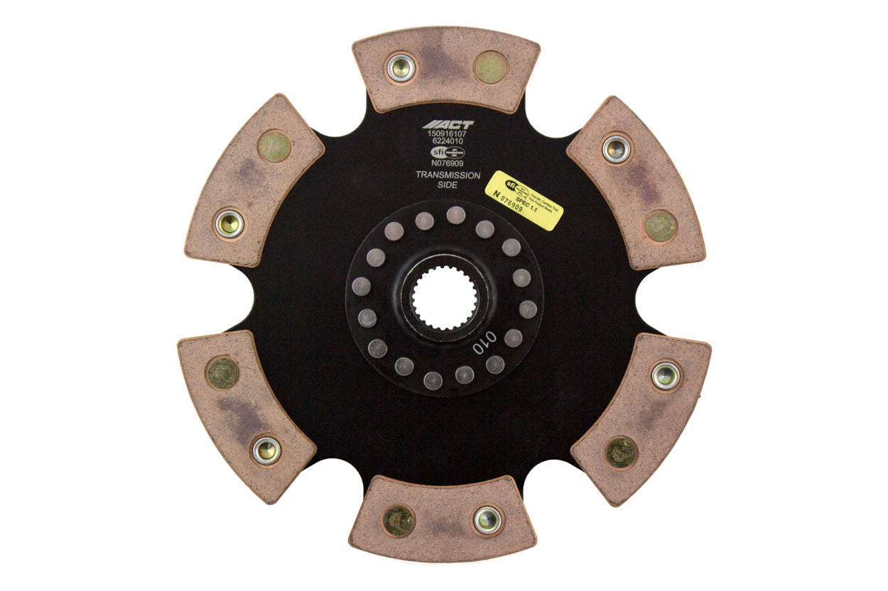 ACT 1997 Acura CL 6 Pad Rigid Race Disc - 6224010