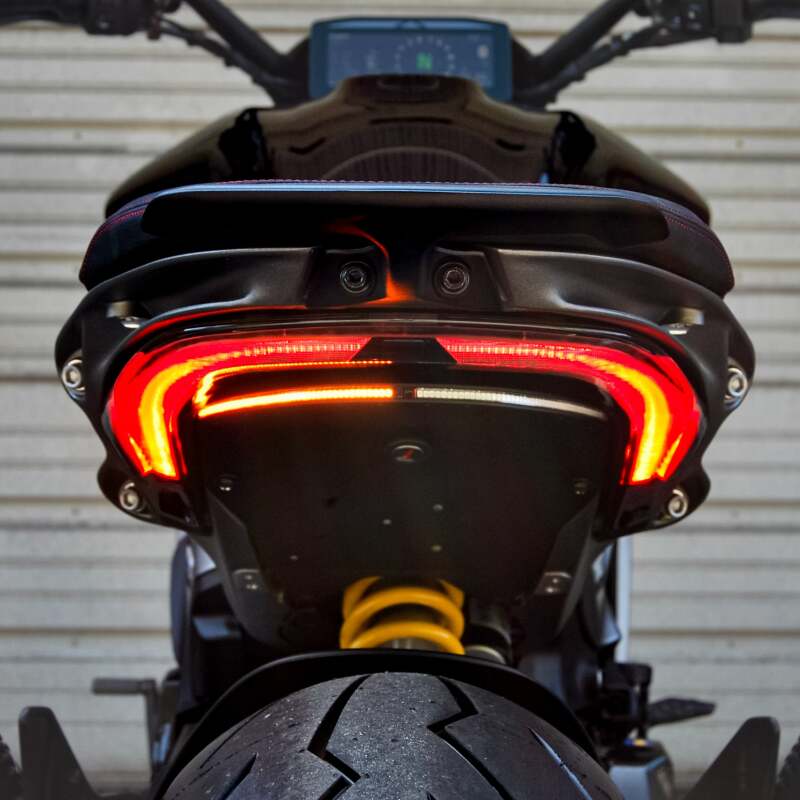 New Rage Cycles 25+ Ducati XDiavel V4 Rear Turn Signals - XD-FE-25 - front view