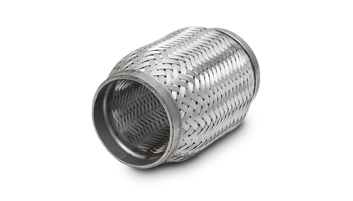 Vibrant SS Flex Coupling with Inner Braid Liner 2in inlet/outlet x 6in flex length - 62606