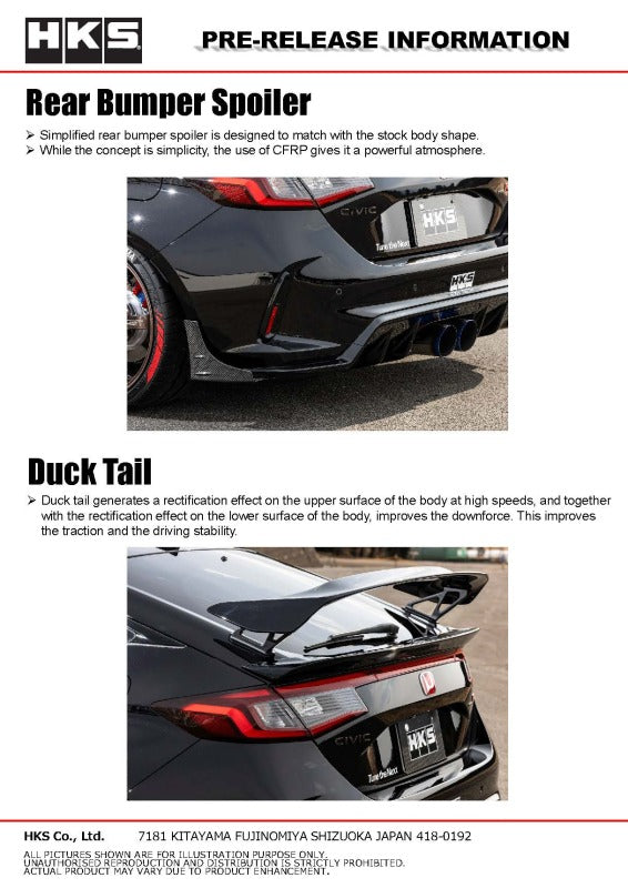HKS BODY KIT TYPE-S FL5 Duck Tail - 53004-AH004