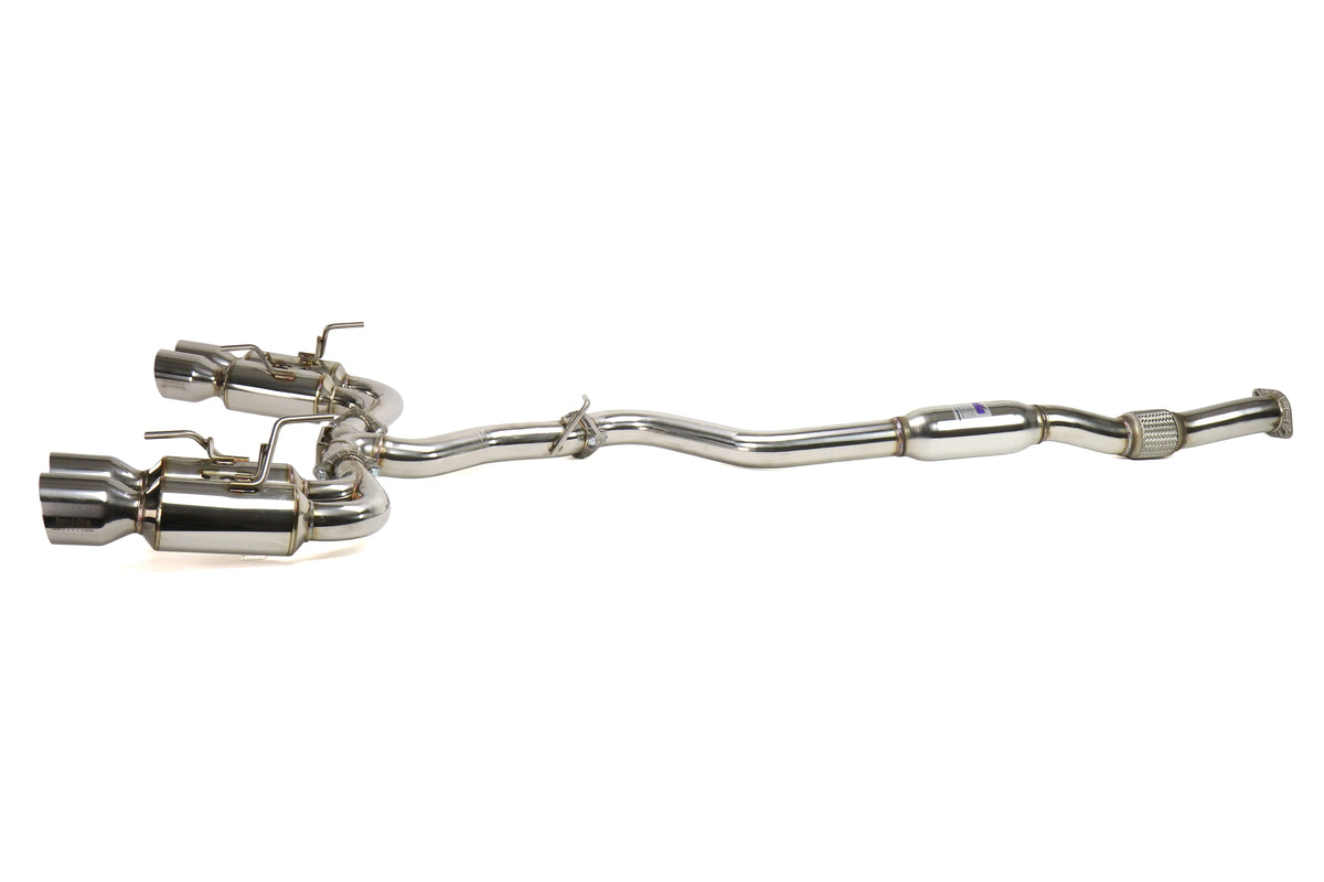 Invidia 08-14 Subaru WRX Hatchback Gemini/R400 Stainless Steel Tip Cat-back Exhaust - HS08ST5GM4SS
