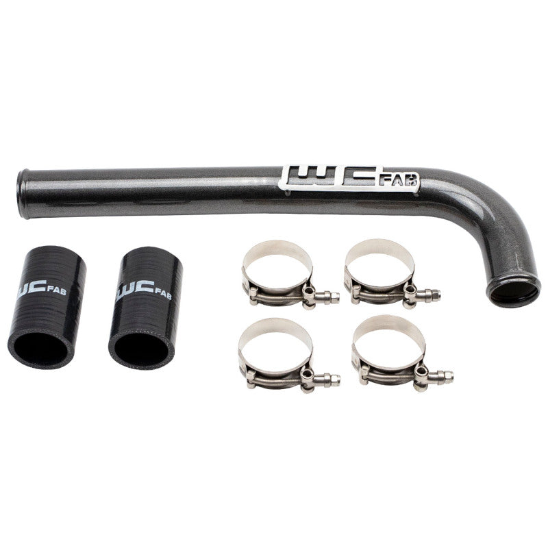 Wehrli 10-18 Cummins 6.7L Upper Coolant Pipe - Semi-Gloss Black - WCF100517-SGB
