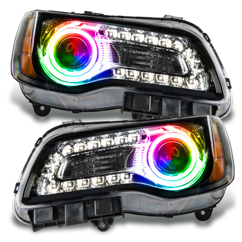 Oracle 11-14 Chrysler 300C SMD HL - Black - NON HID - ColorSHIFT w/ Simple Controller SEE WARRANTY - 7729-504