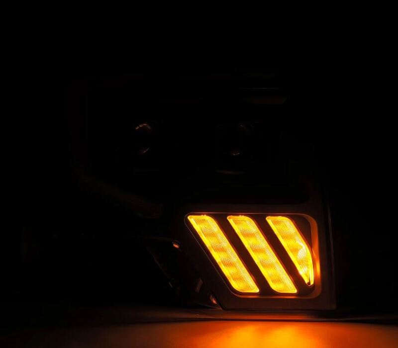 AlphaRex 09-14 Ford F-150 PRO-Series Projector Headlights Plank Style Black w/Activ Light/Seq Signal - 880481