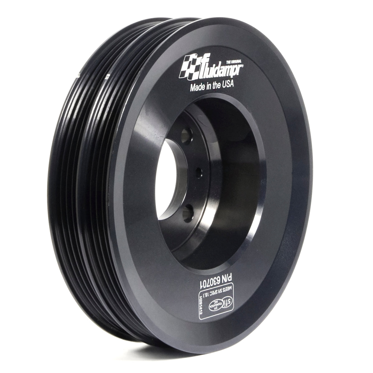Fluidampr Mitsubishi 4G63/T DSM I-4 Steel Internally Balanced Damper - 630701 for 1990-1999 Mitsubishi Eclipse - front view
