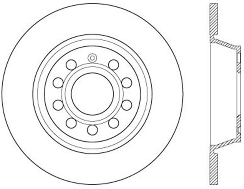 StopTech Drilled Sport Brake Rotor - 128.33129R