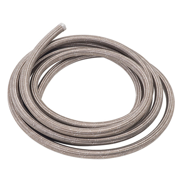 Russell Performance -4 AN ProFlex Stainless Steel Braided Hose (Pre-Packaged 10 Foot Roll) - 632020 - front view