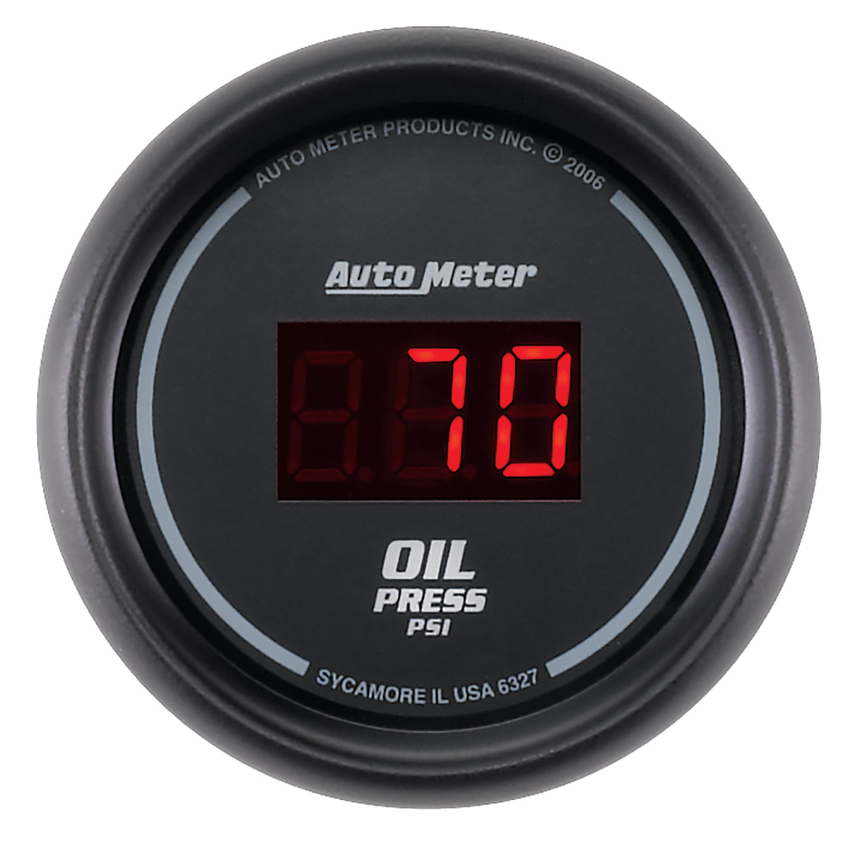 Autometer Black 0-100 psi Digital Oil Pressure Gauge - 6327