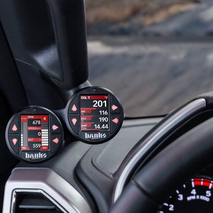 Banks Power 15-20 Ford F150 - iDash Stealth Dual Gauge Pod Kit - 63368