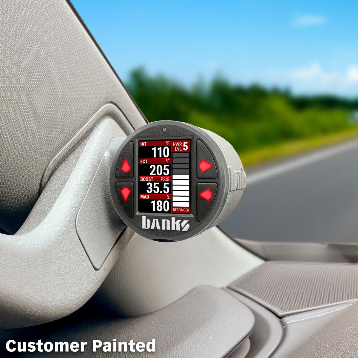 Banks Power 2022+ Chevrolet 1500 / 2024+ Chevrolet 2500/3500 iDash Stealth Pod Mount - Single Gauge - 63369