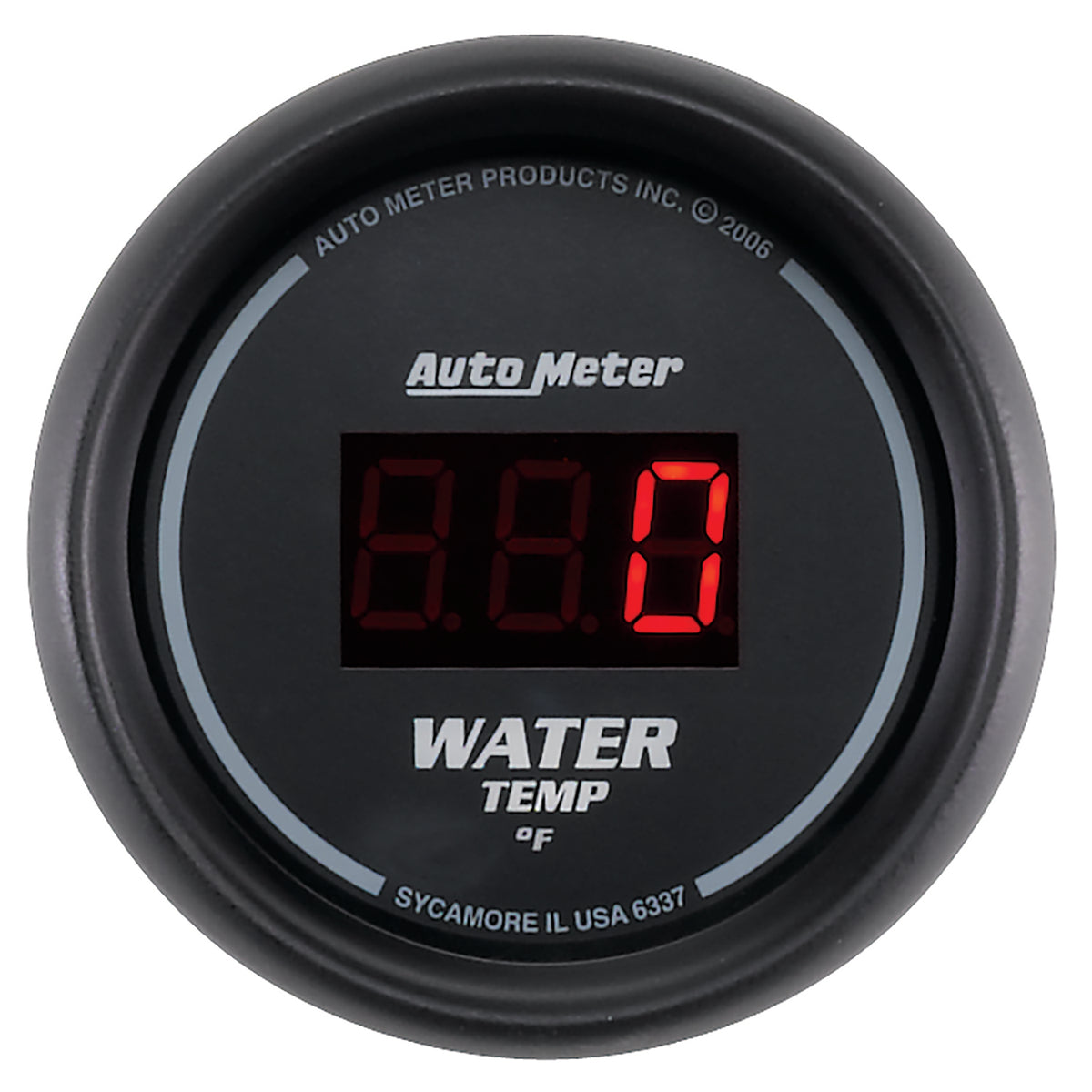 Autometer Black 0-300 F Digital Water Temp Gauge - 6337