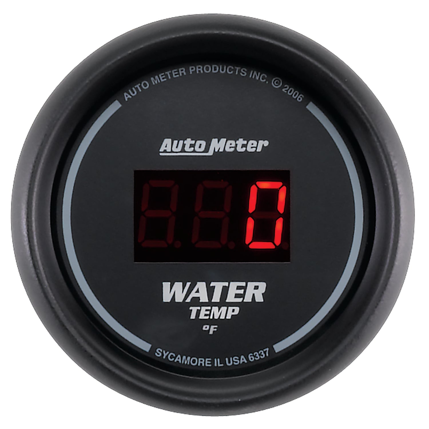 Autometer Black 0-300 F Digital Water Temp Gauge - 6337