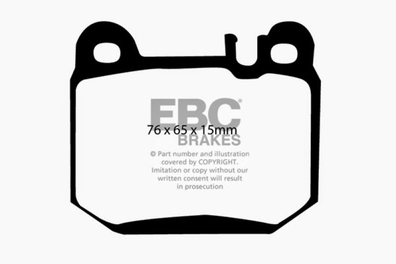 EBC 00-01 Mercedes-Benz M-Class (ML) ML430 4.3 Greenstuff Rear Brake Pads - DP61395
