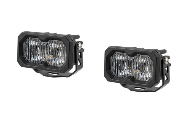 Diode Dynamics C2 2.0 Pro White SAE Fog/Wide Standard ABL (pair) - DD8102P by Diode Dynamics - front view