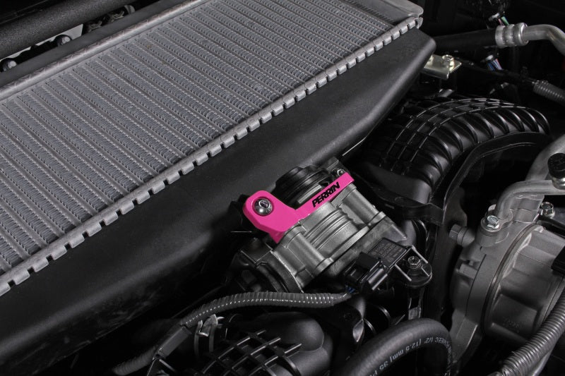 Perrin 2022+ Subaru WRX/19-23 Ascent/Legacy/Outback Top Mount Intercooler Bracket - Hyper Pink - PSP-ITR-331HP