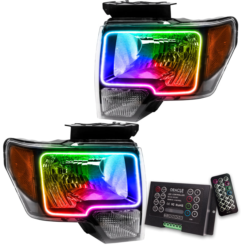 Oracle 09-14 Ford F-150 LED HL - ColorSHIFT w/ 2.0 Controller SEE WARRANTY - 7187-333