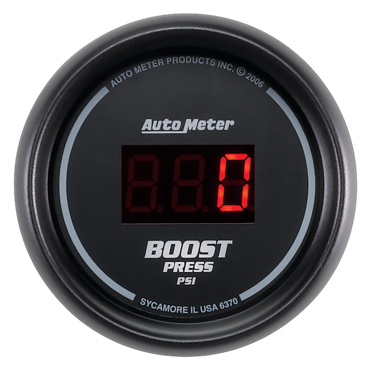 Autometer SportComp 52mm Digital 0-60 PSI Boost Gauge - 6370