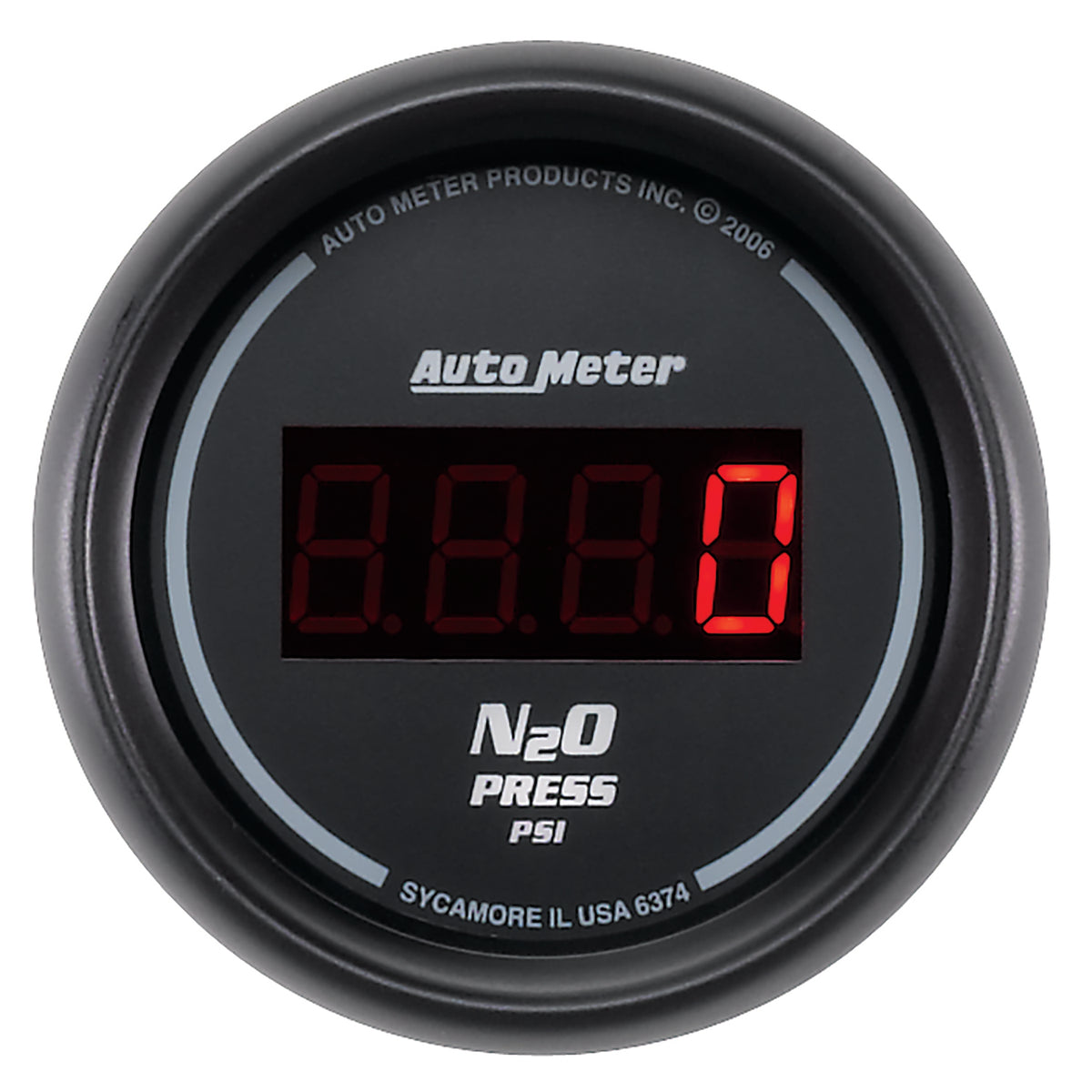 Autometer Z Series 52mm Digital 0-1600 PSI Nitrous Pressure Gauge - 6374