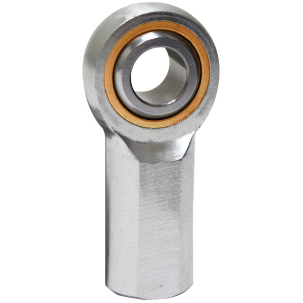 QA1 V Series 3-Pc Rod End - Female/Right Hand - .25in Bore x 1/4-28 - Carbon Steel - VFR4 by QA1 - front view