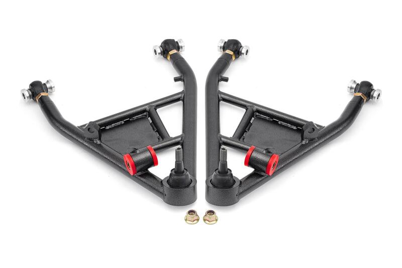 BMR 14-19 Chevrolet Corvette C7 Rear Lower Control Arms For 15in Conversion Kit - Black Hammertone - LCA570H for 2014-2019 Ch