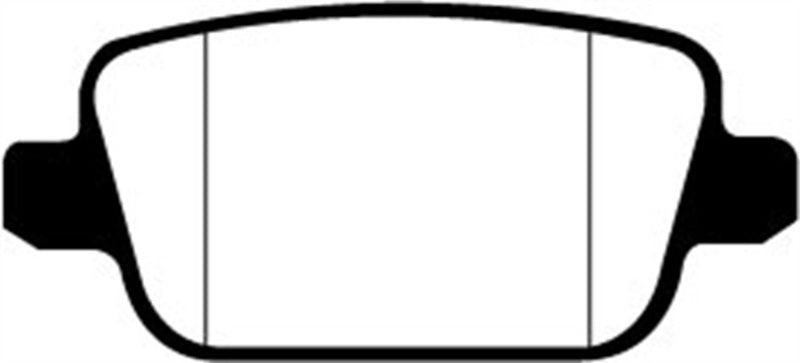 EBC 07-12 Land Rover LR2 3.2 Greenstuff Rear Brake Pads - DP61933 for 2008-2012 Land Rover LR2 - detail view