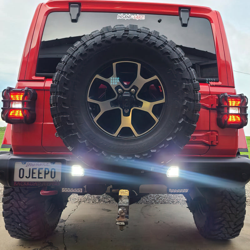 Oracle Rear Bumper LED Reverse Lights for Jeep Wrangler JL - 6000K SEE WARRANTY - 5874-504