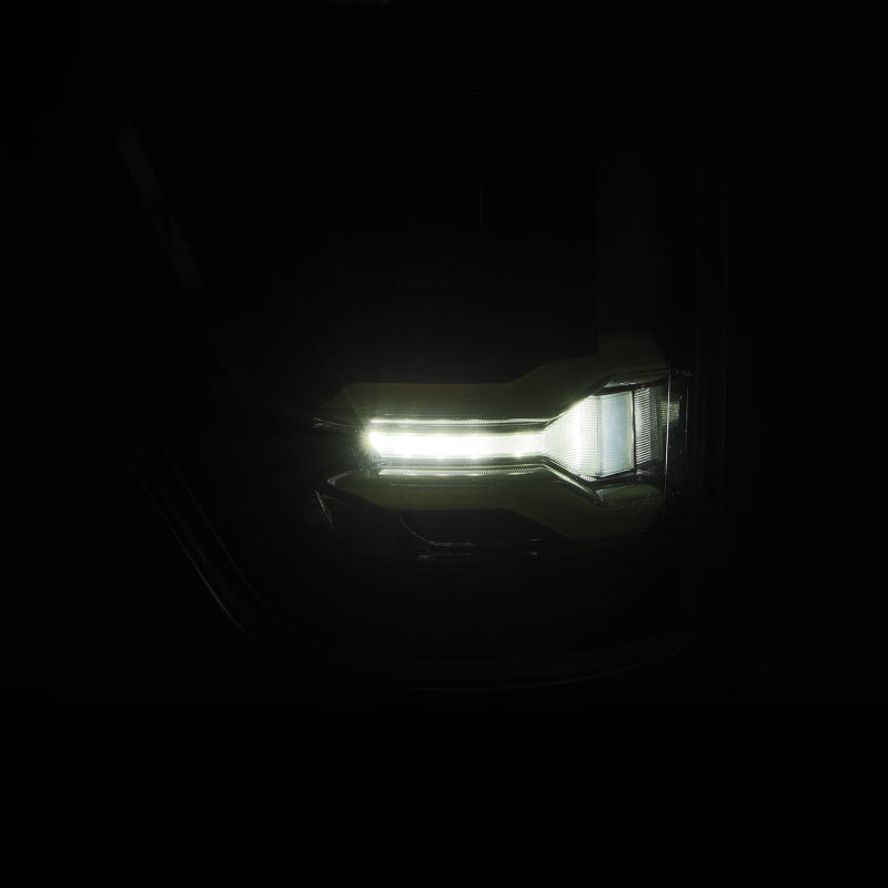AlphaRex 21-23 Ford F-150 LUXX LED Taillights - Alpha-Black w/ BLIS - 653060