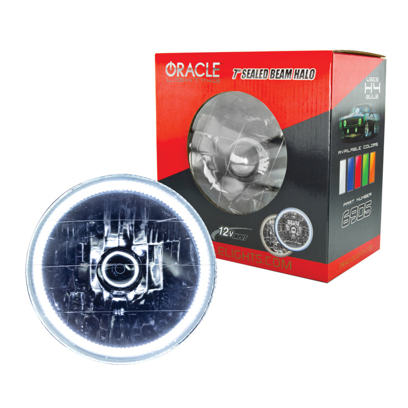 Oracle Pre-Installed Lights 7 IN. Sealed Beam - White Halo SEE WARRANTY - 6905-001