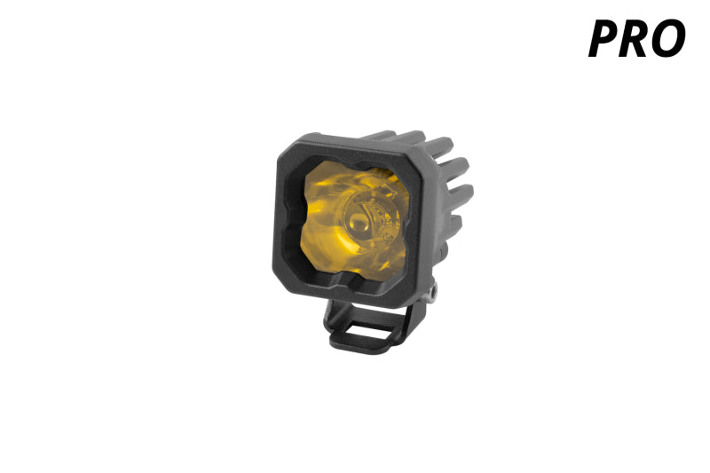 Diode Dynamics Stage Series C1 LED Pod Pro - Yellow Flood Standard ABL Each - DD6463S