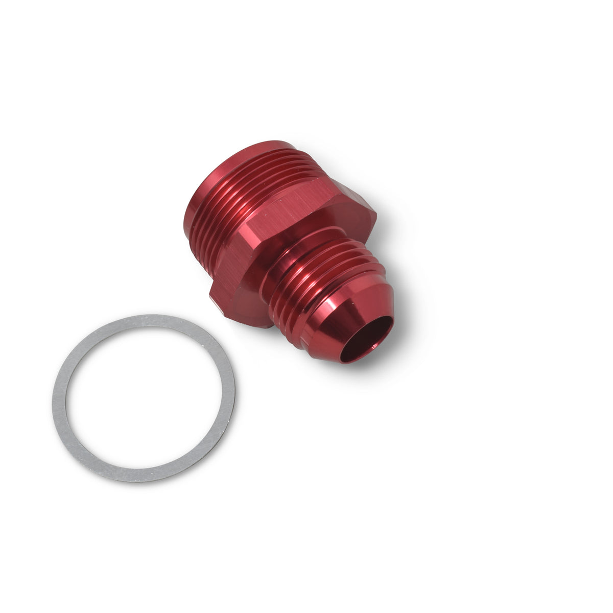 Russell Performance 1in-20 x 8 AN Male Flare Adapter (66-89 Edelbrock Q-Jets/75-89 Stock Q-Jets) - 640350