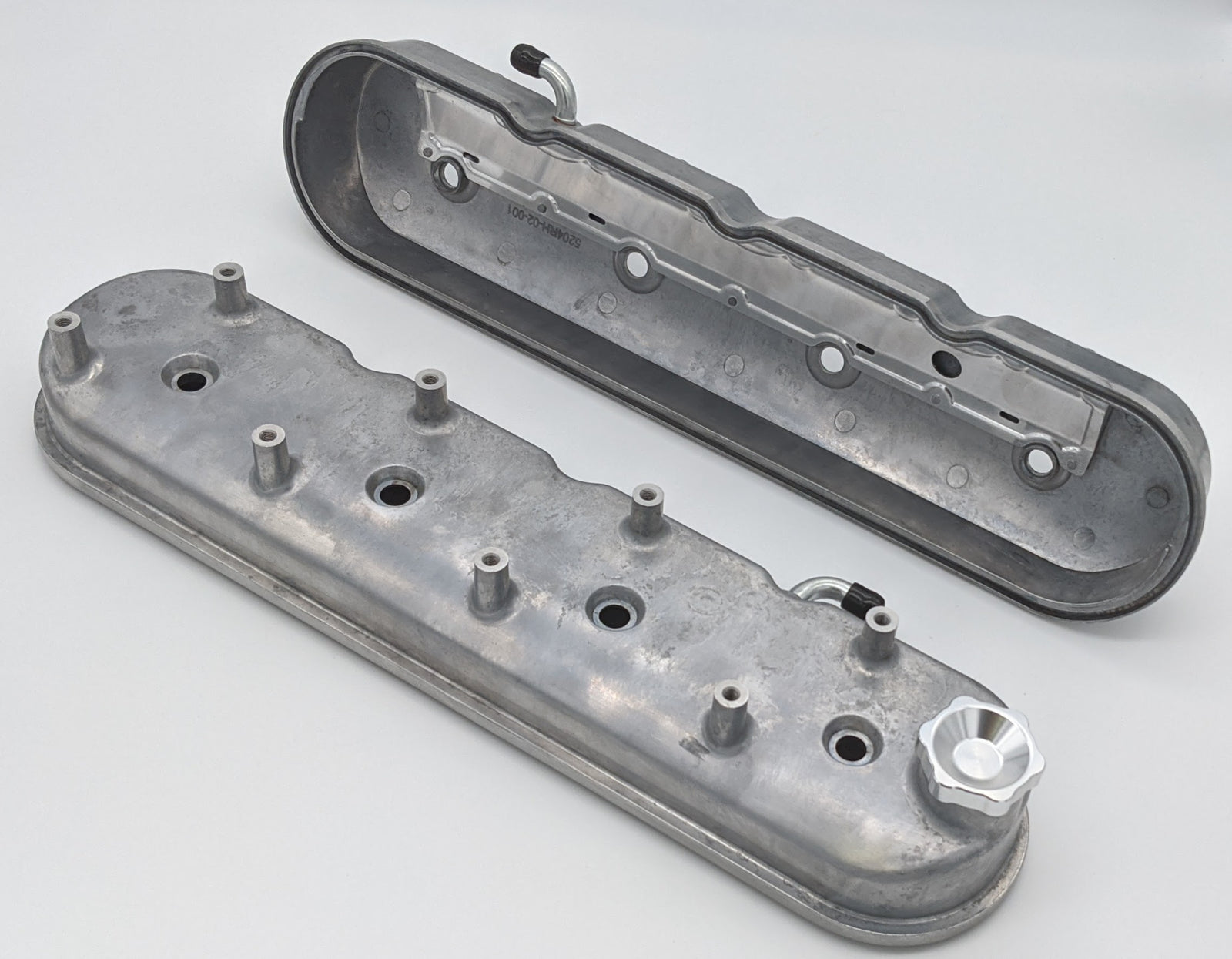 Granatelli 96-22 GM LS Tall Valve Cover w/Integral Angled Coil Mounts - Cast Finish - 640360