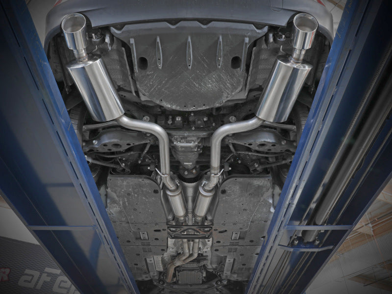 aFe POWER Takeda 16-17 Lexus IS200t L4-2.0L (t) 2.5in-3in 304 SS CB Exhaust w/ Black Tips - 49-36059-B