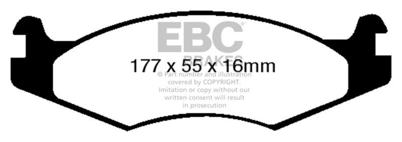 EBC 92-03 Am General H1 Yellowstuff Front Brake Pads - DP41785R