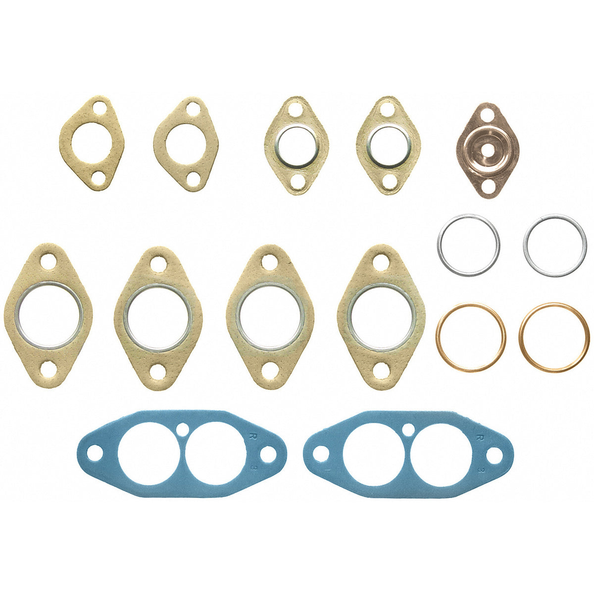 Fel-Pro Volkswagen Super Beetle MS 22570-3 Intake and Exhaust Manifolds Combination Gasket - MS225703 - front view