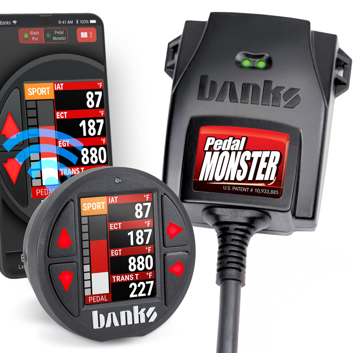 Banks Power Pedal Monster Kit Aptiv GT 150 6 Way With iDash Pro - 64322-P