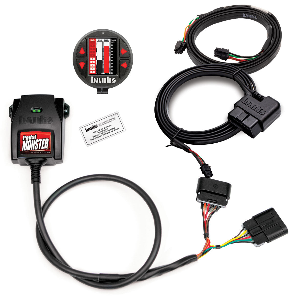 Banks Power Pedal Monster Kit Aptiv GT 150 6 Way w/iDash Data Pro 07.5-19 Chevy 2500/3500 6.6L - 64323-CP
