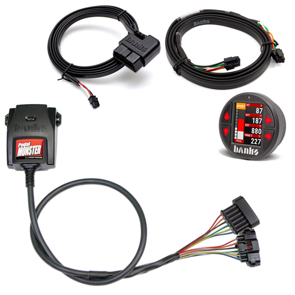 Banks Power Pedal Monster Kit Yazaki 090 II Sealed Series 6-Way CONFIG 1 PM-12 With iDash Pro - 64347-P